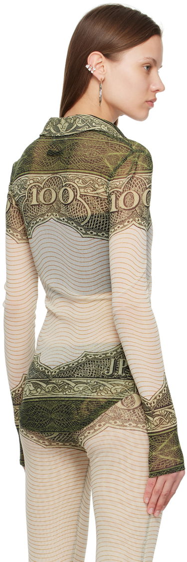 Риза Jean Paul Gaultier Gaultier 'The Cartouche' Print Shirt Зелено | 24/25-U-CH044-T515-400300156, 2