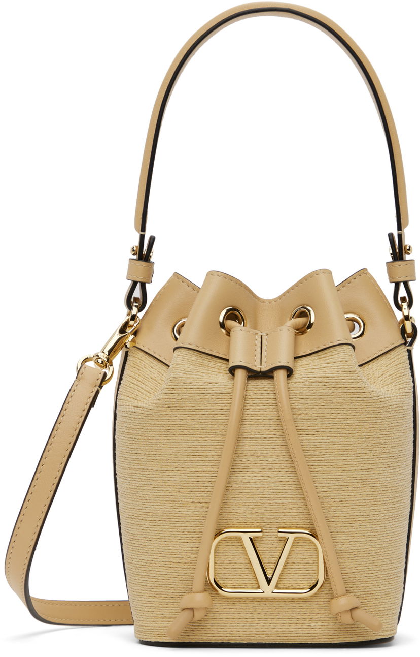 Раница Valentino Garavani Beige VLogo Mini Bucket Bag Бежово | 4W0P0Z44NEZ