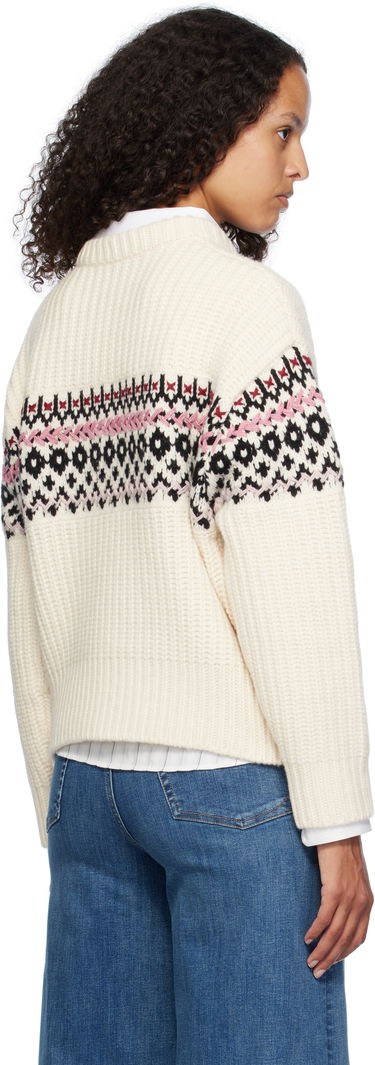 Пуловер rag & bone rag & bone Leigh Fair Isle Sweater Бяло | WAS24F015EC15, 2