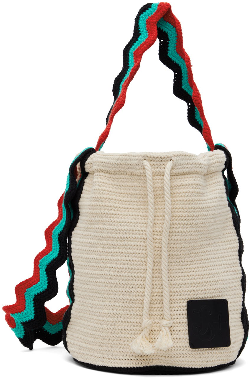 Чанта през рамо Jil Sander Knit Bag Бежово | J40ZZ0132_J15417, 0