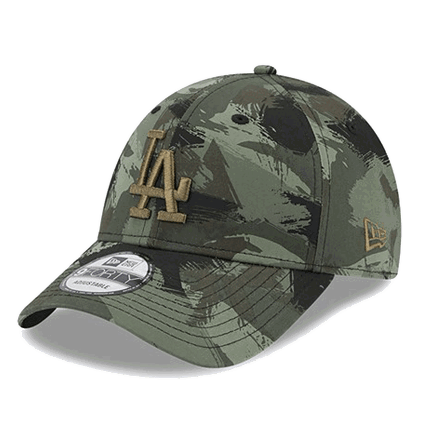 Шапка с козирка New Era Los Angeles Dodgers 9FORTY Painted AOP Adjustable Hat Зелено | 60364492