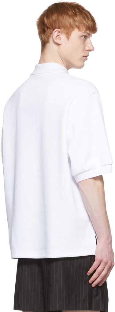 Поло тениска We11done We11done Cotton Polo Shirt Бяло | WD-TT1-22-537-U-WH, 2