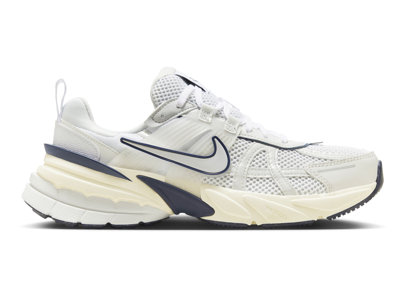 Кецове и обувки Nike V2K Run White Midnight Navy (Women's) Сиво | FD0736-102, 0