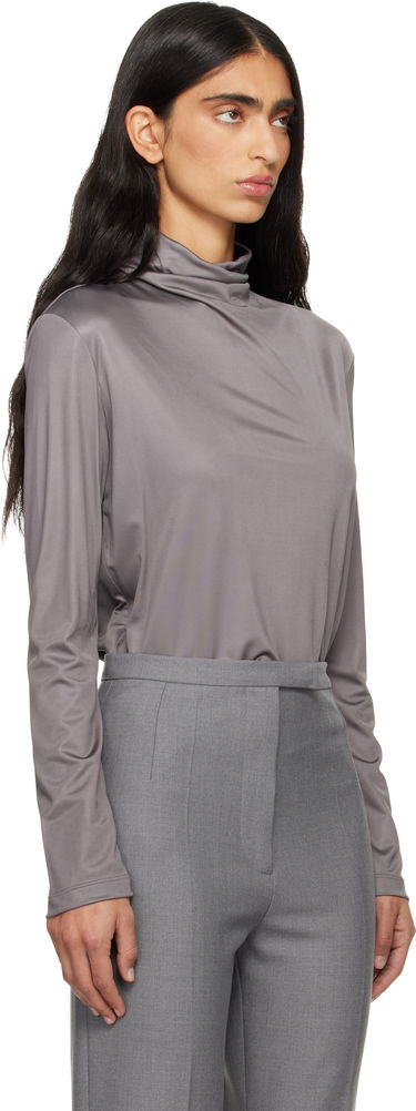 Фланелка Dries Van Noten Dries Van Noten Long-Sleeve Jersey Turtleneck Сиво | 252-011157-2617, 1