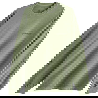 Тениска Neighborhood Neighborhood LS-12 Long Sleeve T-Shirt Зелено | 242PCNH-LT12-OLV, 0