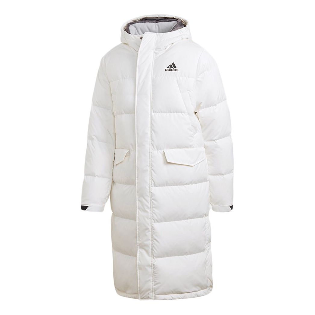 Пухо яке adidas Originals Stay Warm Sports Hooded Down Jacket Бяло | GK0665, 0
