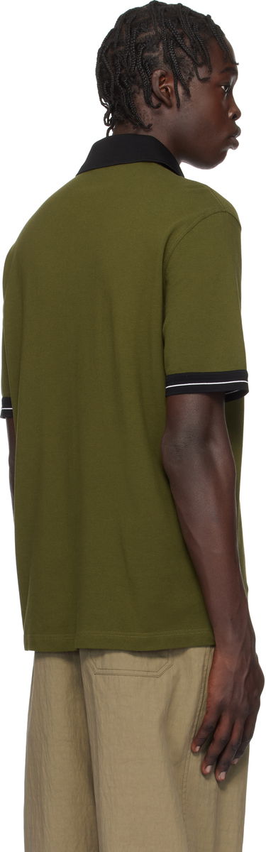 Поло тениска FERRAGAMO Salvatore Ferragamo Color Block Polo Зелено | 781016, 2