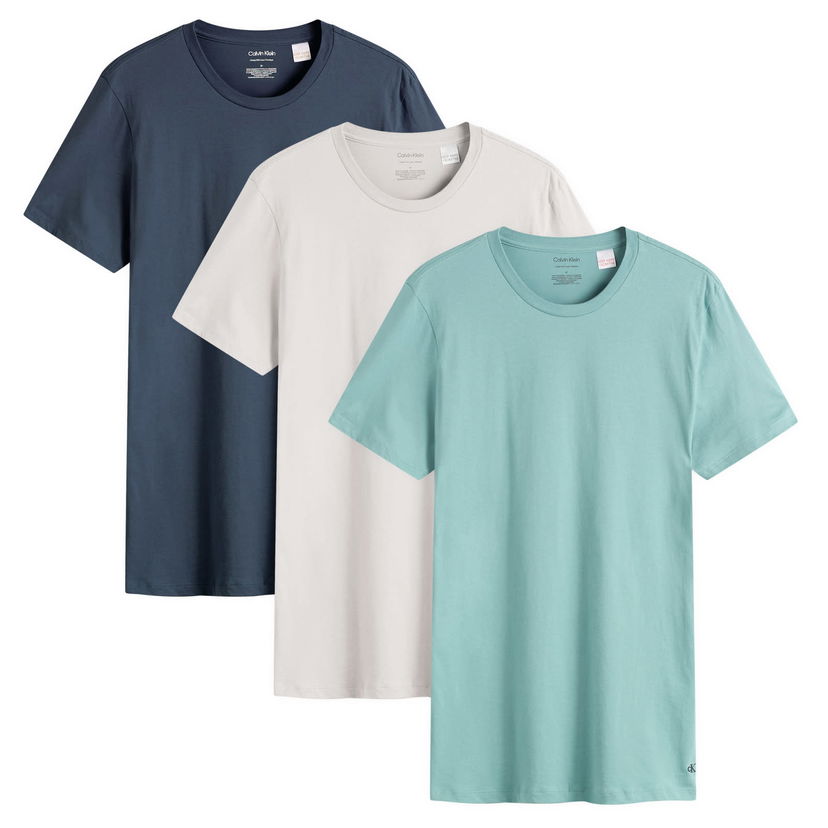 Тениска CALVIN KLEIN Crew Neck T-Shirt - 3 Pack Зелено | LV00NB4051055