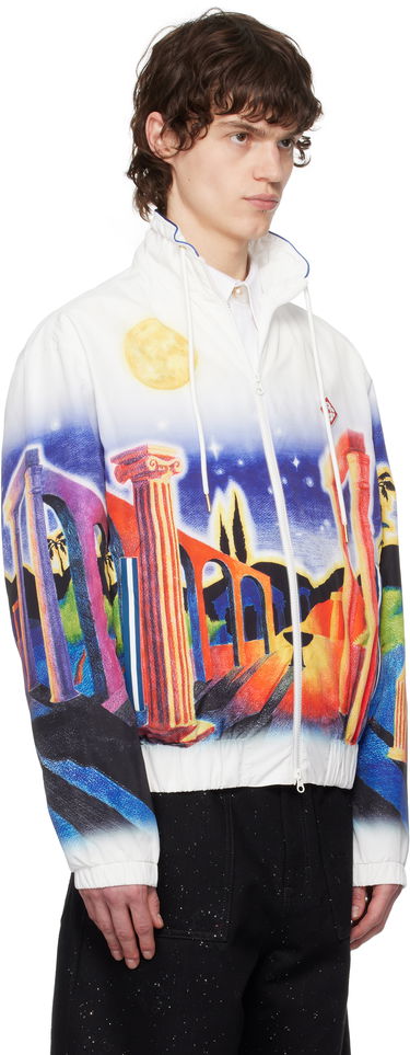 Ветровка Casablanca Casablanca Midnight Acropolis Windbreaker Jacket Бяло | MPS25-JK-033-01, 1