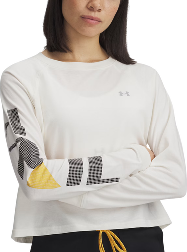 Тениска Under Armour Under Armour UA Trail Run Graphic Long Sleeve T-Shirt Бяло | 1389843-279, 0