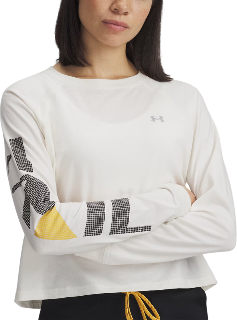 Тениска Under Armour Under Armour UA Trail Run Graphic Long Sleeve T-Shirt Бяло | 1389843-279