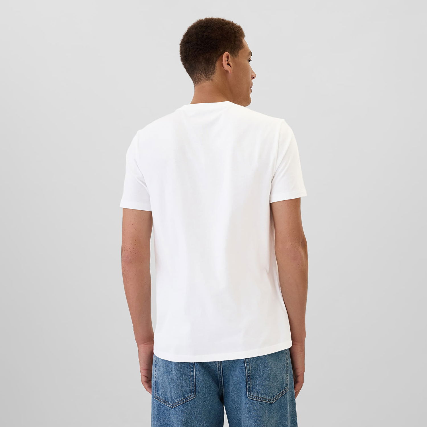 Тениска GAP T-shirt Mini Logo Tee White Global XS Бяло | 542248-01, 1