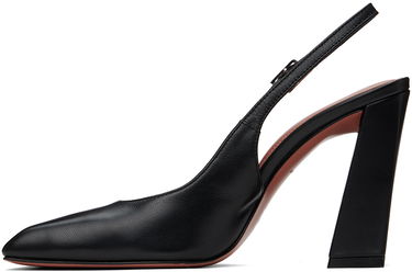 Кецове и обувки Amina Muaddi Amina Muaddi Sling Heels Черно | CHARLOTTE SLING BLOCK NAPPA, 2