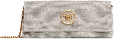 Дамска чанта Versace Versace 'La Medusa' Crystal Clutch Металик | 1019867_1A15325, 0
