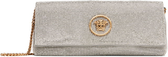 Versace 'La Medusa' Crystal Clutch