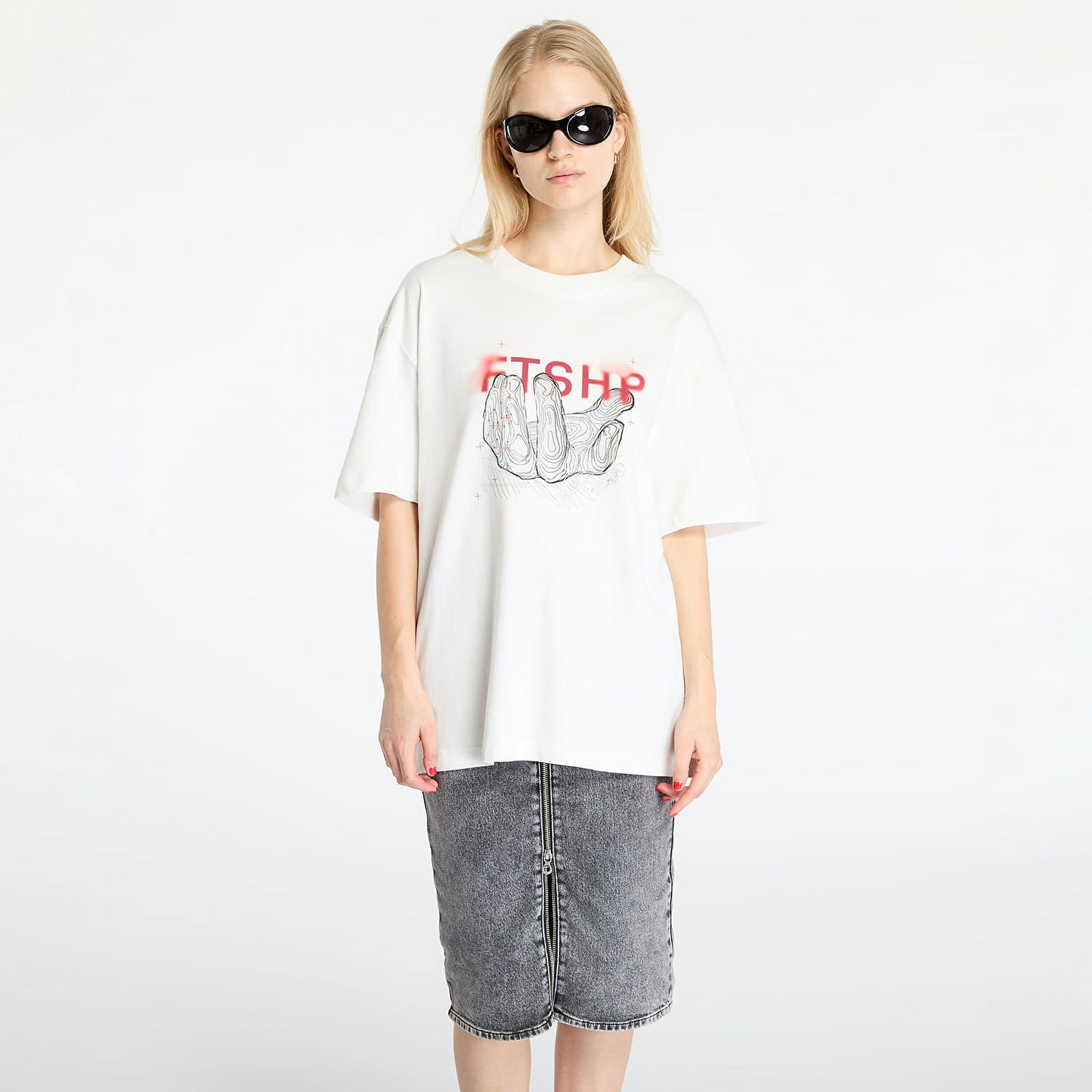 Тениска Footshop FTSHP Handful T-Shirt UNISEX White XS Бяло | FTSHP_424, 1