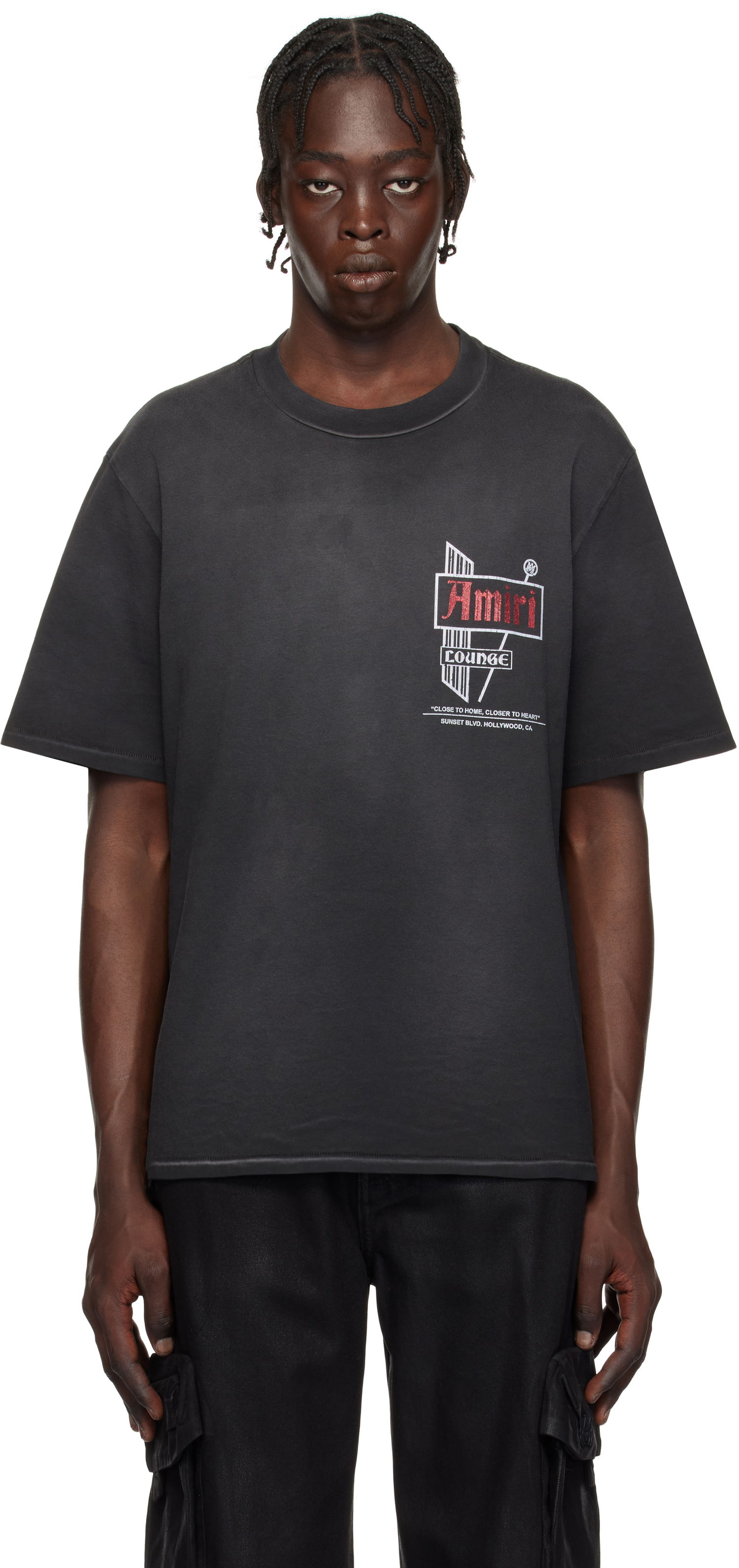 Тениска AMIRI Vintage ' Lounge' Graphic T-Shirt Черно | AMJYTE1152, 0