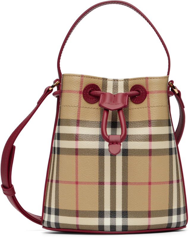 Mini Check Bucket Bag