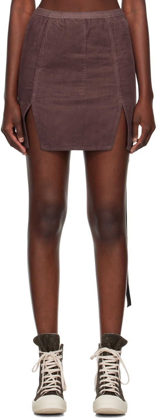 Пола Rick Owens DRKSHDW Lido Miniskirt Лилаво | DS02C5343 MC, 0