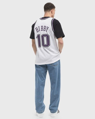 Фланелка Mitchell & Ness Sacramento Kings 2001 Mike Bibby #10 Swingman Jersey Бяло | JY11620-SKIWHIT, 2