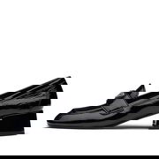 Triangle Logo Patent Leather Loafers