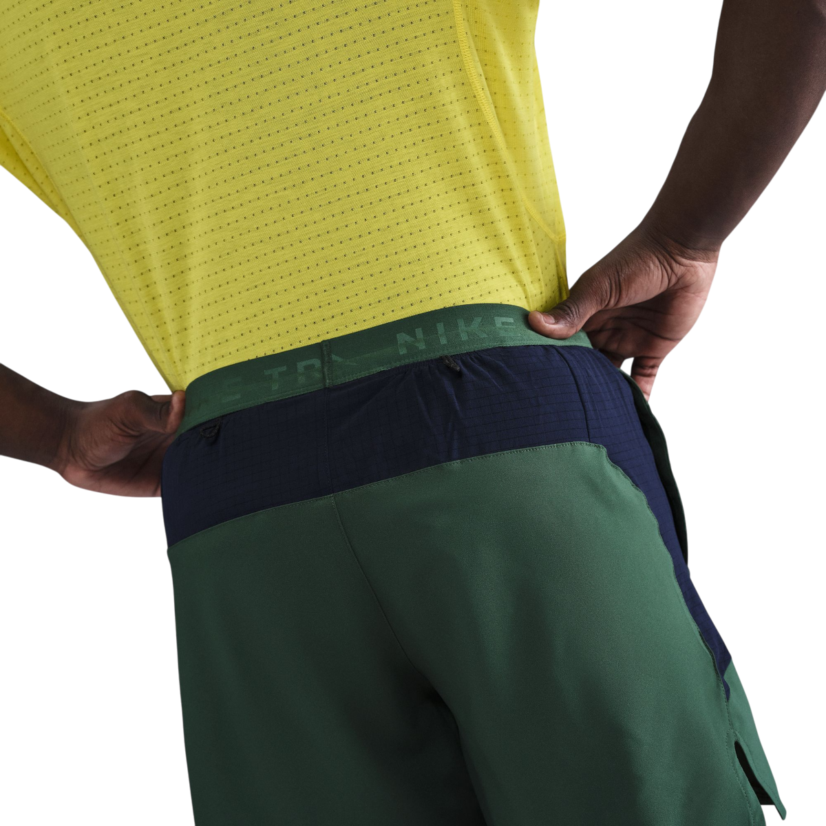 Къси панталони Nike Trail Running Shorts 6" Зелено | hj3574-323, 1