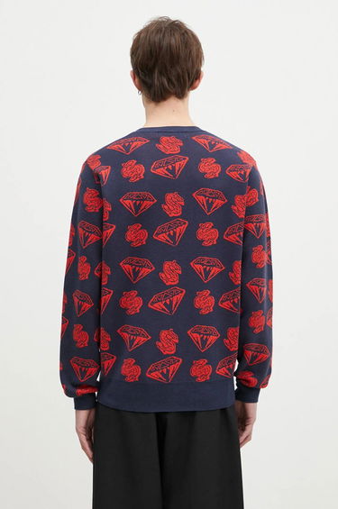 Пуловер BILLIONAIRE BOYS CLUB Diamonds & Dollars Knitted Jumper Синьо | B24223, 2