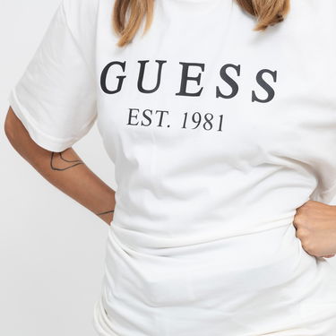 Тениска GUESS T-Shirt Est 1981 Print Бяло | U4RI22K6YW0-G018, 2