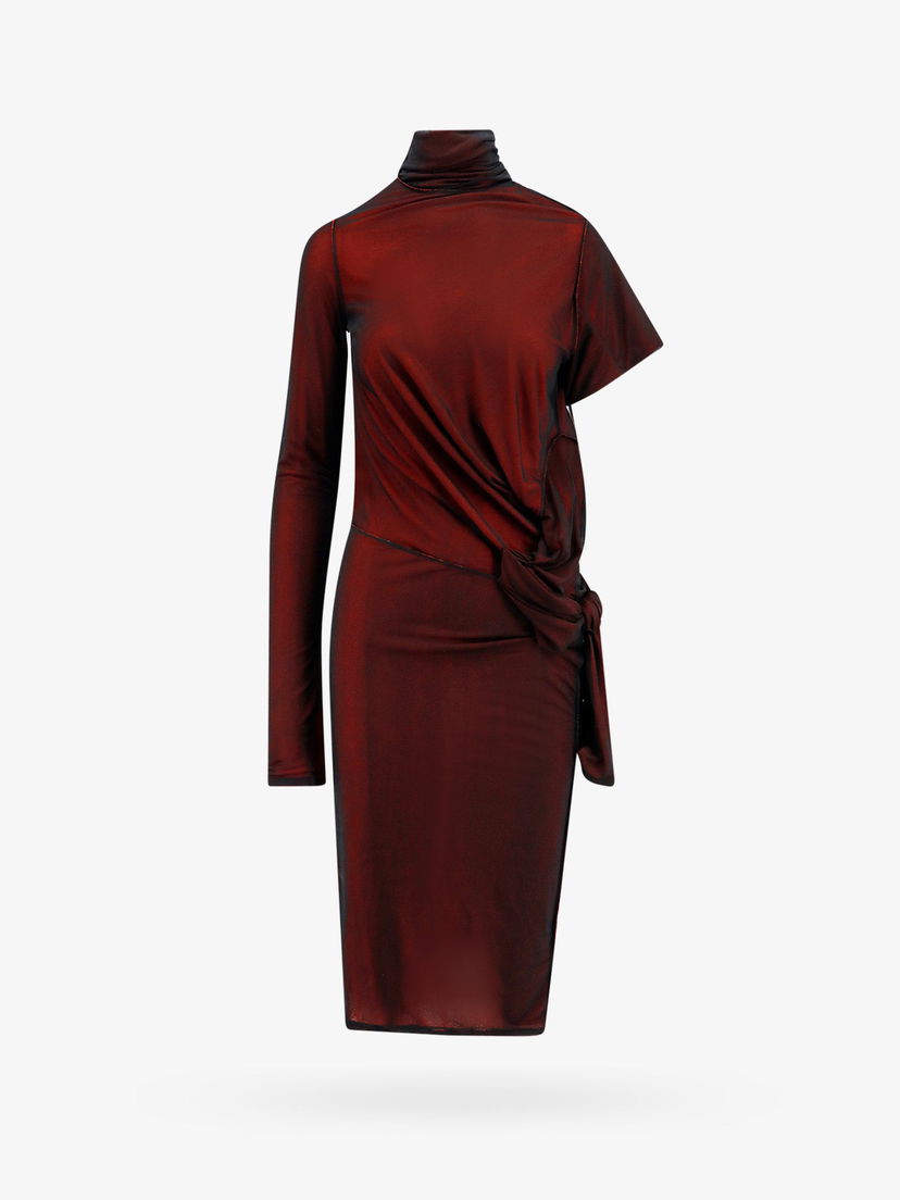 Pокля Maison Margiela Midi Dress Червено | S51DD0014STJ398962