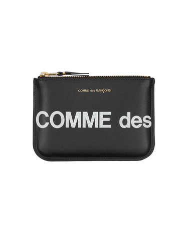 Портфейл Comme des Garçons Huge Logo Zip Pouch Черно | SA8100HL 1, 4