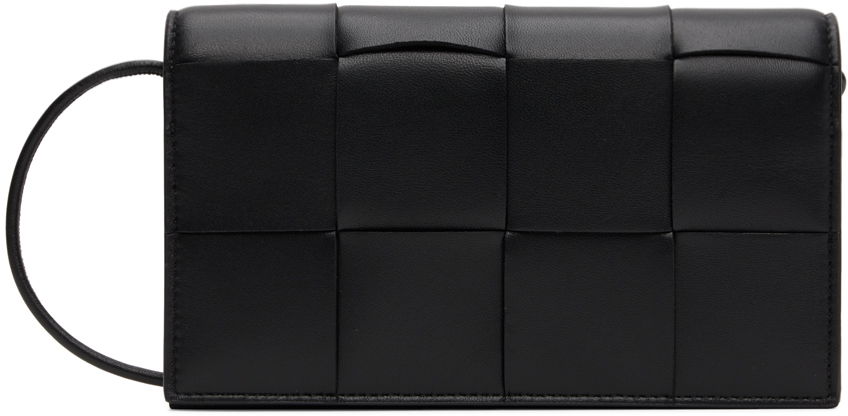 Дамска чанта Bottega Veneta Wallet On Strap Bag Черно | 715579 VCQC4, 0