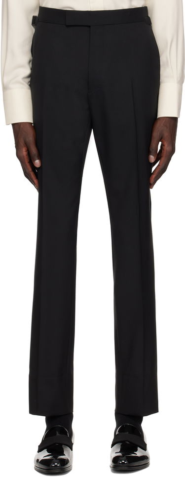 Панталони Tom Ford Tom Ford Shelton Plain Weave Trousers Черно | PLSS01-WOS02, 0