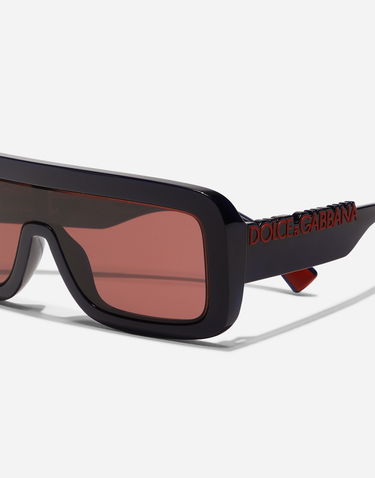 Слънчеви очила Dolce & Gabbana Dolce & Gabbana Dg Logo Rectangular Shield Sunglasses Onesize Черно | VG601FVN9759V000, 3