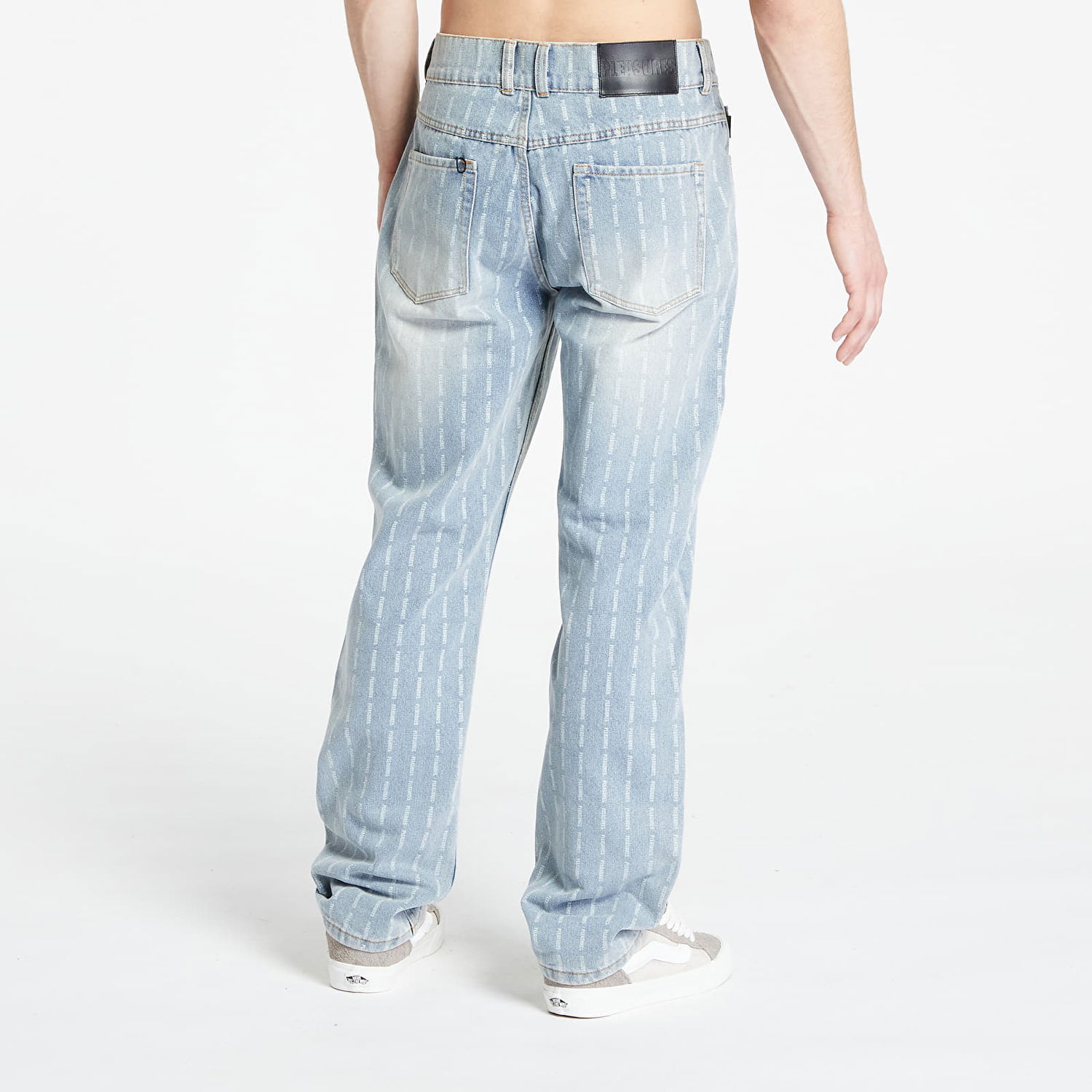 Дънки Pleasures Impact Pinstripe Denim Jeans Тюркоазено | P23W005 BLUE, 1