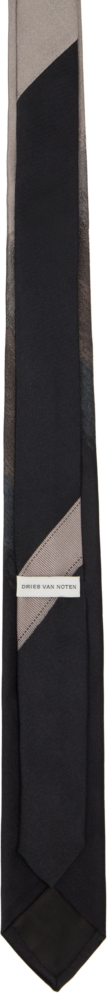 Колани Dries Van Noten Dries Van Noten Silk Tie Черно | 251-021600-1900, 1