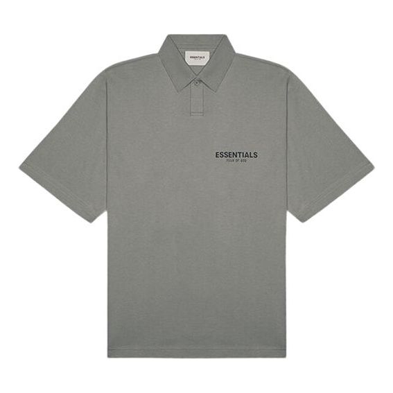 Поло тениска Fear of God Essentials Logo Polo Shirt Зелено | FOG-SS20-404, 0