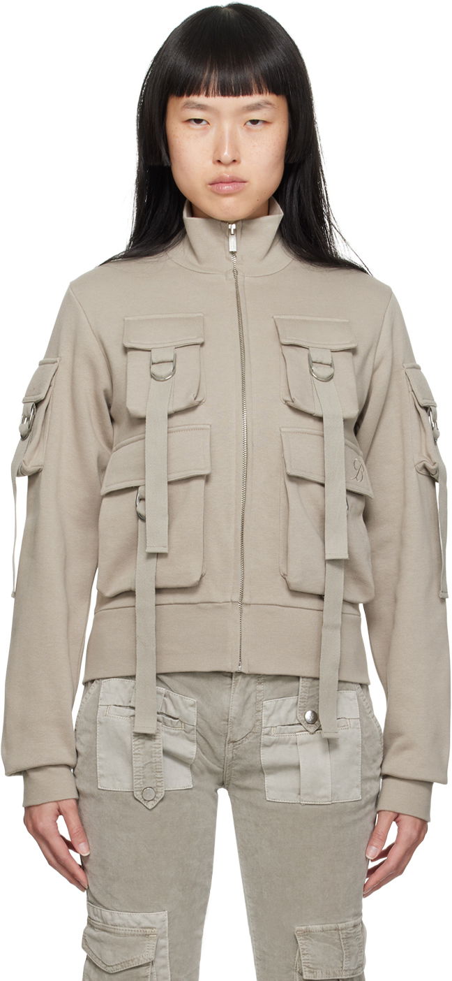 Суитчър Blumarine Cargo Pocket Sweatshirt Бежово | A344F002A, 0