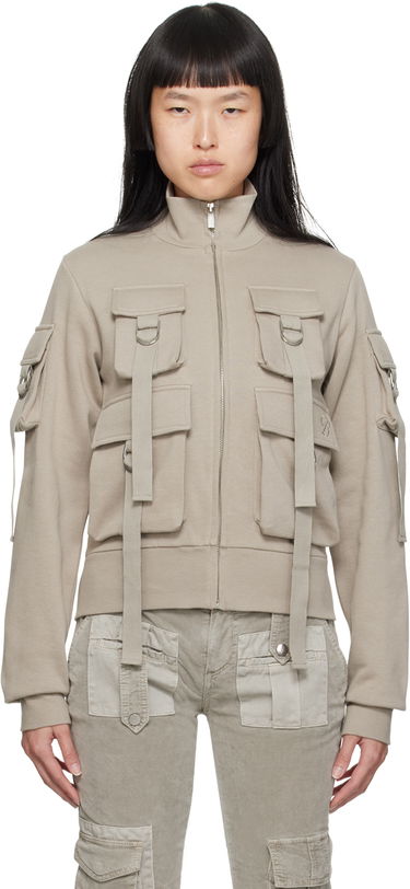 Суитчър Blumarine Cargo Pocket Sweatshirt Бежово | A344F002A, 0