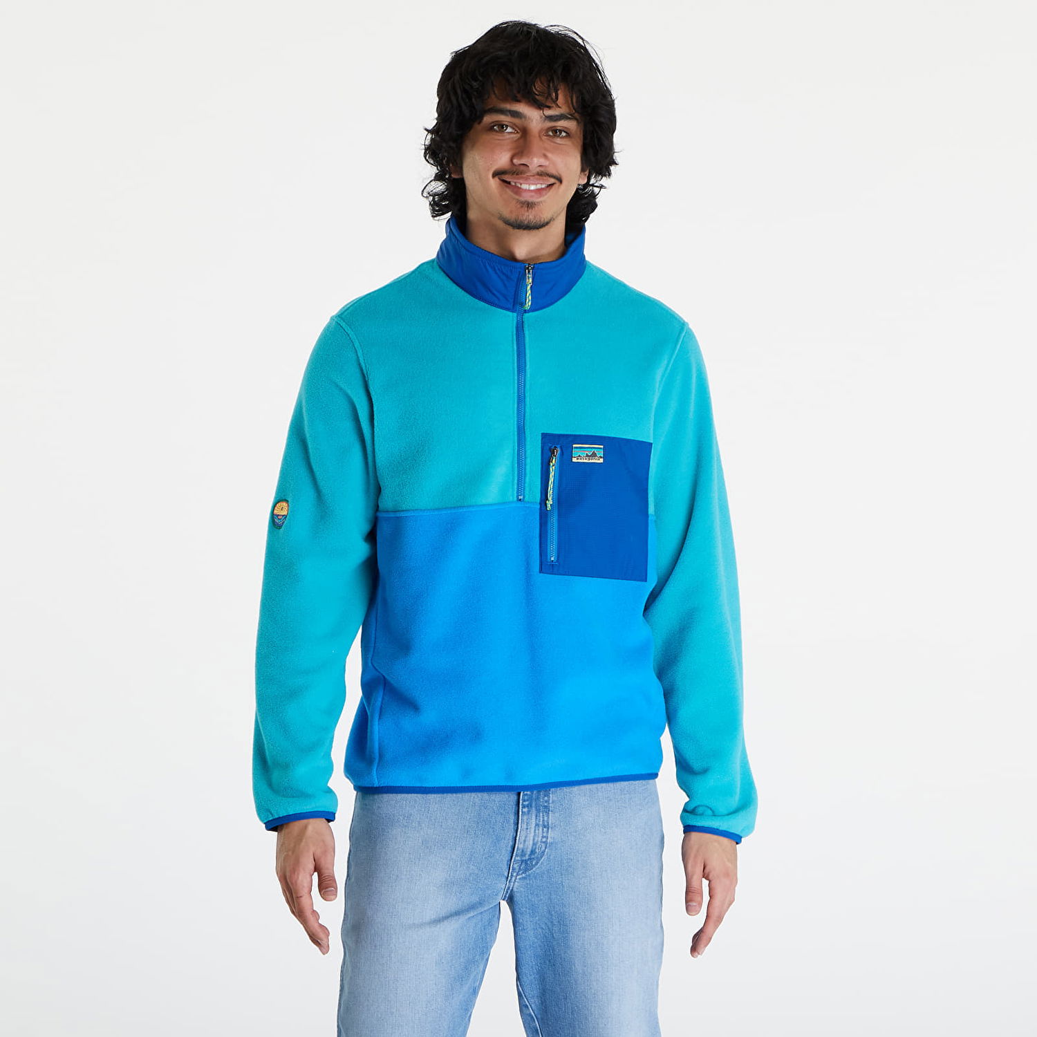 Суитчър Patagonia Microdini 1/2 Zip Pullover Vessel Blue Синьо | 26200 VSLB, 0