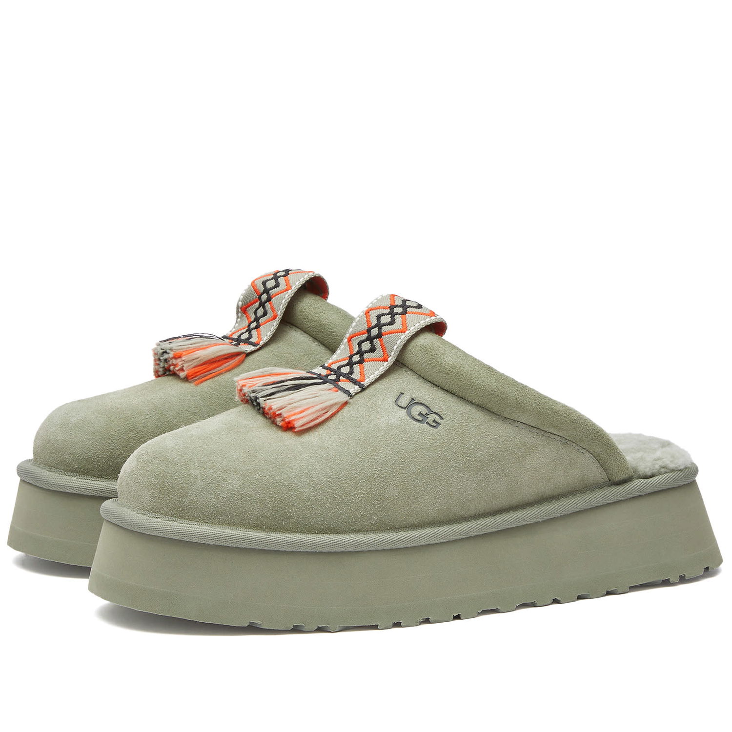 Кецове и обувки UGG Tazzle Platform Slippers Зелено | 1152677-SDC, 0