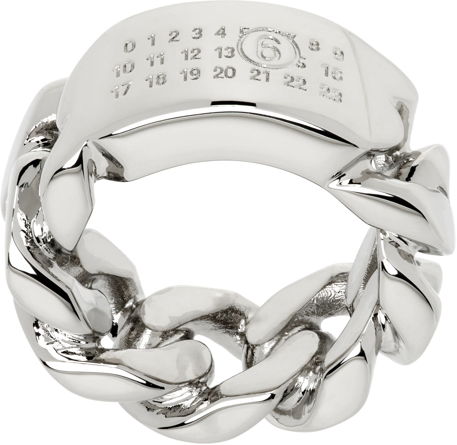 Пръстен Maison Margiela MM6 Maison Margiela Minimal Logo Chain Ring Металик | SM6UQ0104 P8371, 0