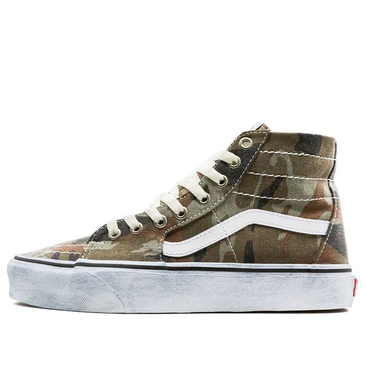 Кецове и обувки Vans Sk8-HI Tapered Washed Camo Зелено | VN0A4U1619W, 0