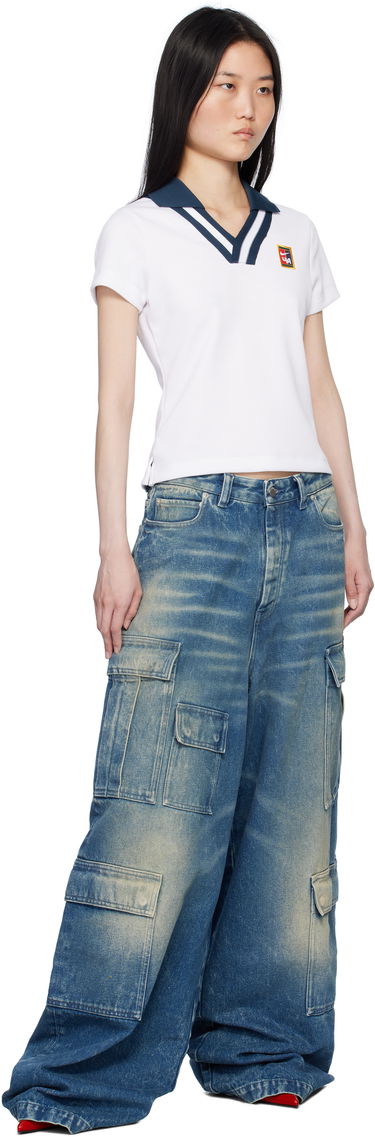 Карго панталони Ambush Vintage Wash Denim Cargo Pants Синьо | BWYB003F24DEN0014400, 3