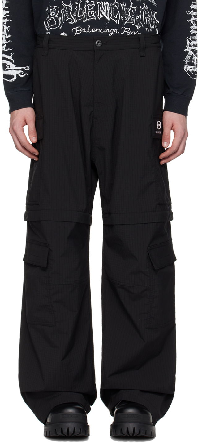 Карго панталони Balenciaga Unity Sports Icon Cargo Pants Черно | 773247-TKO31-1000