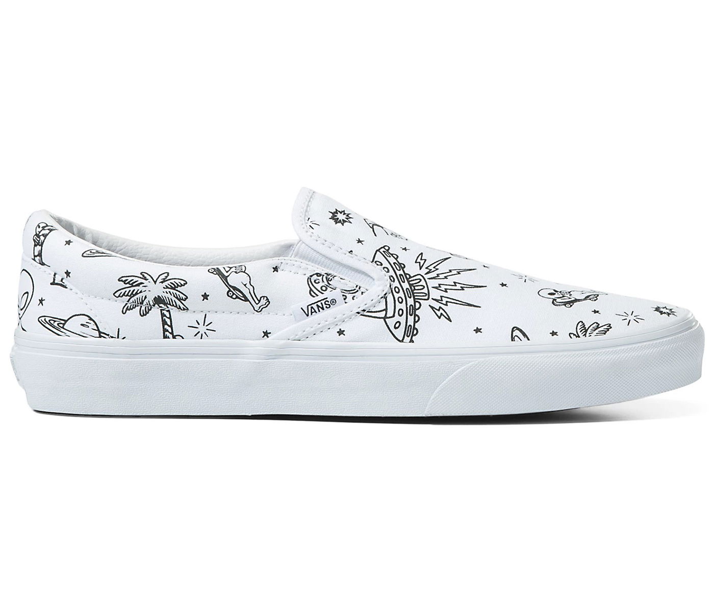 Кецове и обувки Vans Classic Slip-On UFO U-Paint Бяло | VN0A5JMHWHP, 0