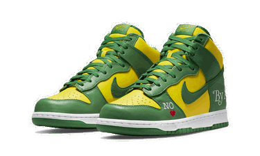 Кецове и обувки Nike Supreme x Dunk High SB "By Any Means - Brazil" Зелено | DN3741-700, 1