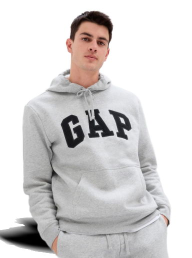 Суитчър GAP Fleece Arch Hoodie Сиво | 850834-01