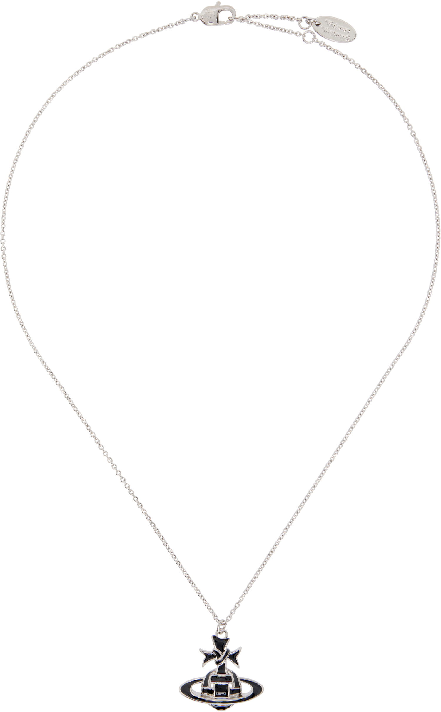 Колие Vivienne Westwood Vivienne Westwood Ribbon Bas Relief Pendant Necklace Металик | 630203FJ-02P107-, 0