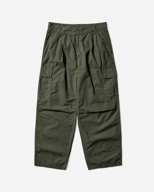 Cole Pleated Wide-Leg Cargo Pants