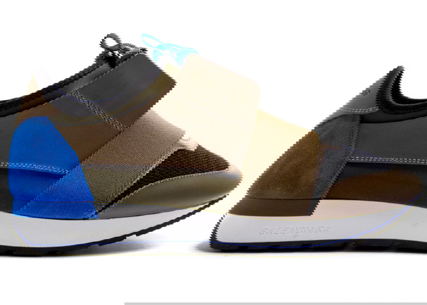 Кецове и обувки Balenciaga Race Runner "Brown Black Blue" Кафяво | 535391 W0YXS 3263, 0